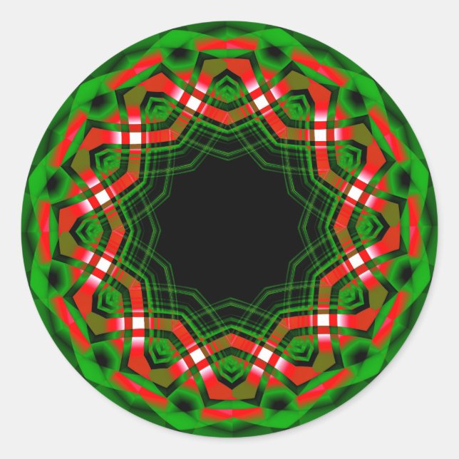 Sticker Rond Festival de Yule celtique (Devant)