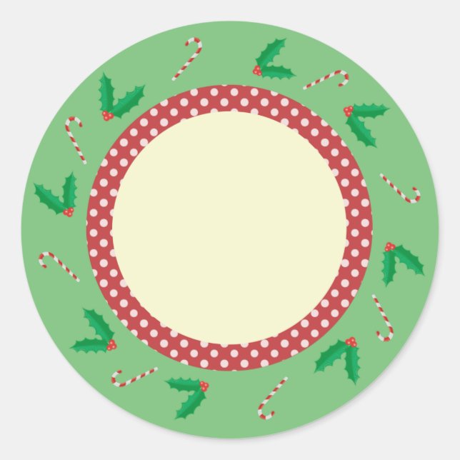 Sticker Rond Festive (Devant)
