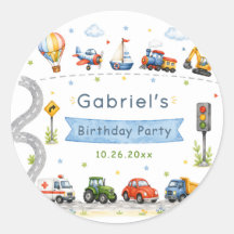Fête d'anniversaire de transport