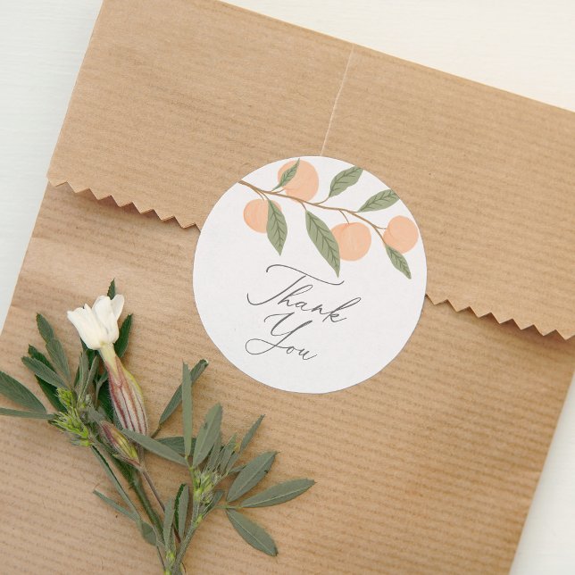 Sticker Rond Fête d'anniversaire Peach (Créateur téléchargé)