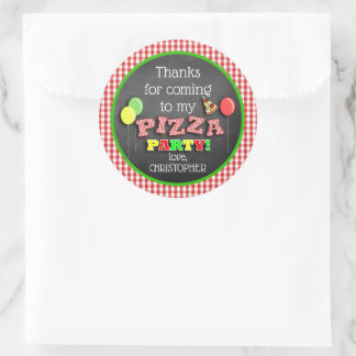 Sticker Rond Fête d'anniversaire remerciements pour la soirée p