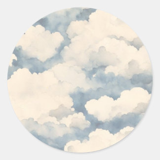 Sticker Rond Fête d'anniversaire vers le haut, vers le haut et