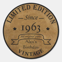 Fête d'anniversaire vintage personnalisée