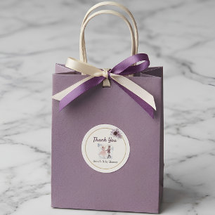 Sticker Rond Fête de bébé en hiver Casse-Noisette Sugar Plum Ba