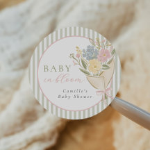 Fête de bébé fille florale Baby in Bloom