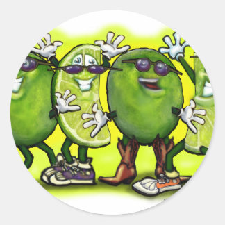 Sticker Rond Fête de chaux