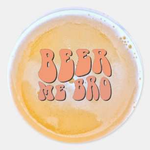 Sticker Rond Fête de dégustation de bière