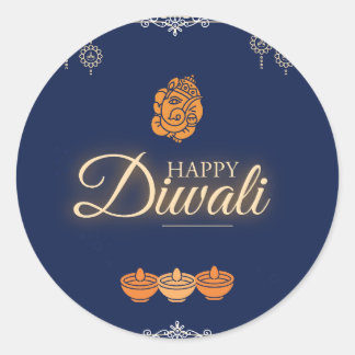 Sticker Rond Fête de Diwali
