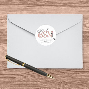 Sticker Rond Fête de graduation de l'infirmière BSN merci pou