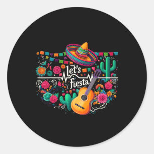Sticker Rond Fête de la fête mexicaine