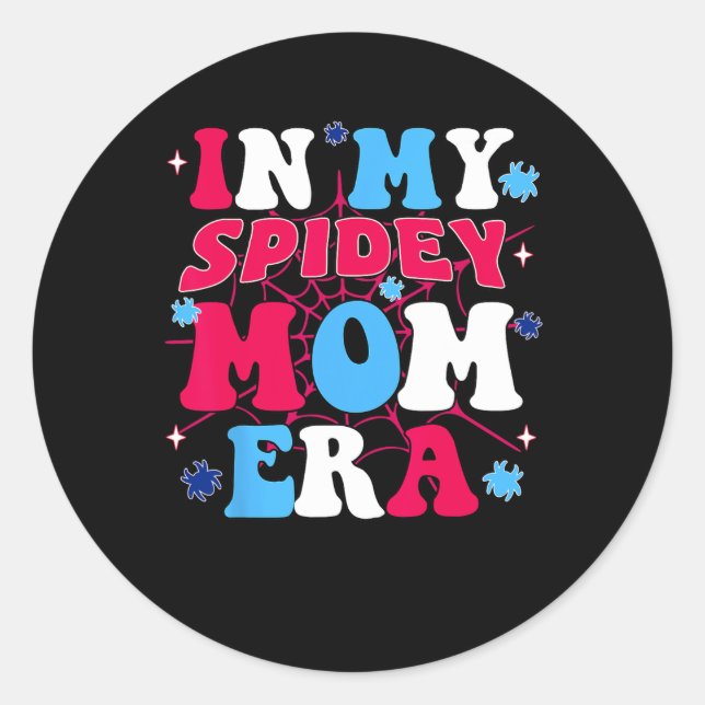 Sticker Rond Fête de la mère de My Spidey (Devant)
