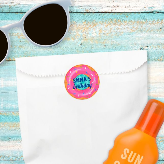 Sticker Rond Fête de la piscine intérieure de la piscine intéri (Créateur téléchargé)