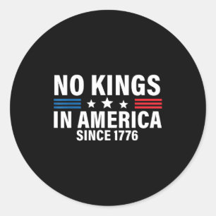 Sticker Rond Fête de l'Indépendance du 4 juillet 1776 Pas de ro