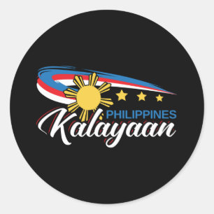 Sticker Rond Fête de l'indépendance du Kalayaan aux Philippines
