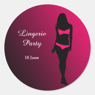Sticker Rond Fête de lingerie