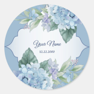Sticker Rond Fête de mariage avec cadre de feuilles vertes flor