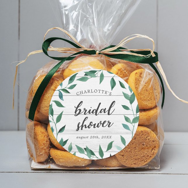 Sticker Rond Fête de mariage champêtre avec verdure (Créateur téléchargé)