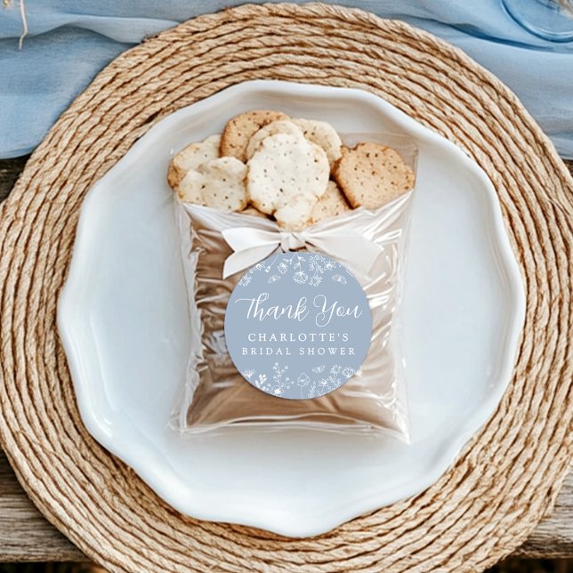 Sticker Rond Fête de mariage floral botanique (Créateur téléchargé)