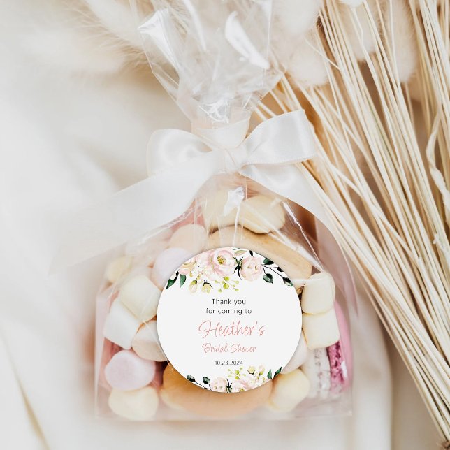 Sticker Rond Fête de Mariage Rose Gold Enterrement de Vie de Je (Créateur téléchargé)