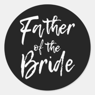 Sticker Rond Fête De Mariée Pour Le Père De Famille Du Bri