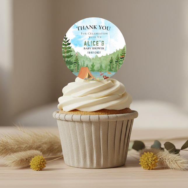 Sticker Rond Fête de naissance de l'aventure de camping en forê (Camper Camping Adventure Forest Animal Baby Shower Classic Round Sticker
Bring the beauty )