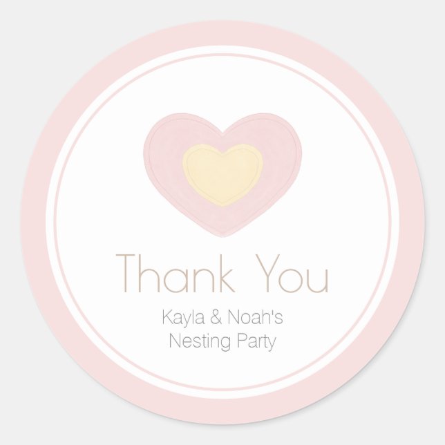 Sticker Rond Fête de niche pour bébé mobile (Devant)