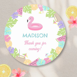 Sticker Rond Fête de poules