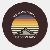 Fête de réunion de famille Sunset Mountain personn