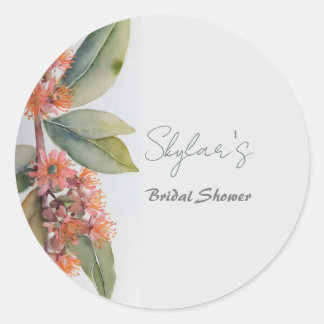 Sticker Rond Fête des Fleurs de noix de muscade