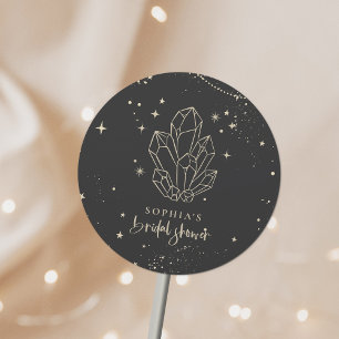 Sticker Rond Fête des mariées céleste mystique du Tarot zodiaqu