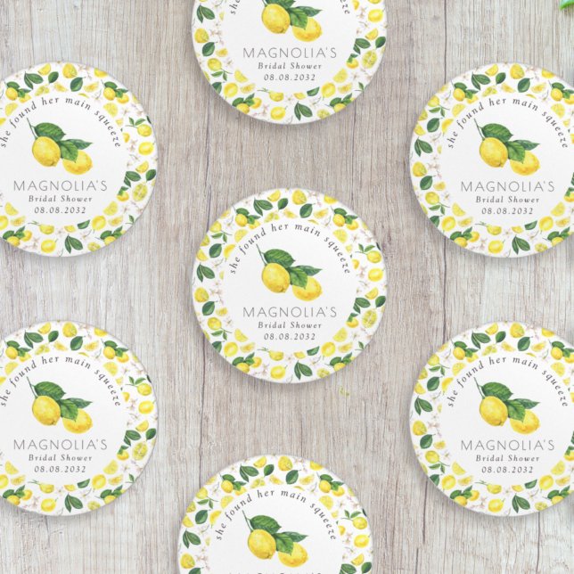 Sticker Rond Fête des mariées Citrus Citron Squeeze (Créateur téléchargé)