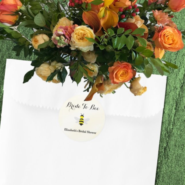 Sticker Rond Fête des mariées de la mariée à être (Créateur téléchargé)