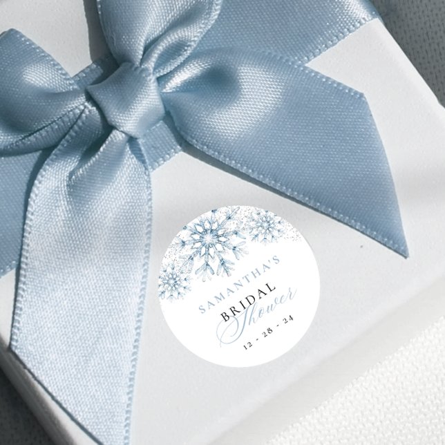 Sticker Rond Fête des mariées de neige en amour (Créateur téléchargé)