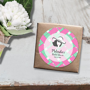 Sticker Rond Fête des mariées du grand Casquette Derby