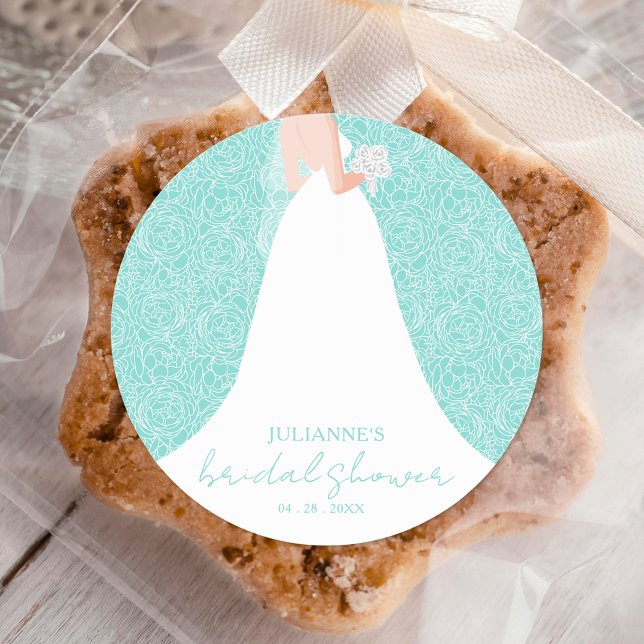 Sticker Rond Fête des mariées mariage (Créateur téléchargé)