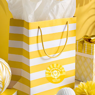 Sticker Rond Fête des mariées Retro Sunshine Pickleball