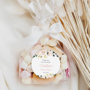 Sticker Rond Fête des mariées RoseGold Bachelorette Party