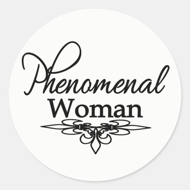 Sticker Rond Fête des mères de femmes phénoménales/toute journé (Devant)