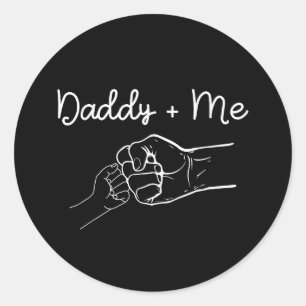 Sticker Rond Fête des pères drôle