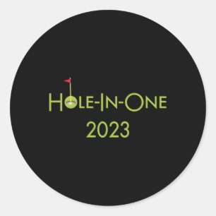 Sticker Rond Fête des pères Golf Thème Pour Le Père Du Golfeur