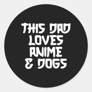 Sticker Rond Fête des pères Japonaise Manga Otaku Kawaii Anime 