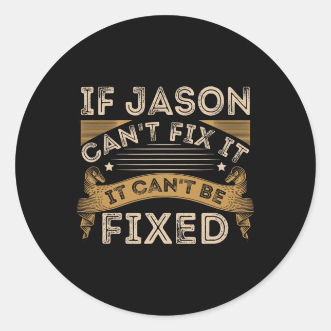 Sticker Rond Fête des pères Jason Cote (Devant)