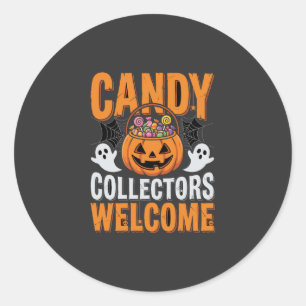Sticker Rond Fête d'Halloween de squelettes dansants colorés