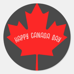 Sticker Rond Fête du Canada