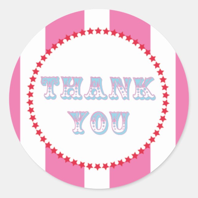 Sticker Rond Fête du Carnaval et du Cirque (Devant)