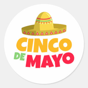 Sticker Rond fête du cinco de mayo