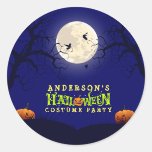 Sticker Rond Fête du costume d'Halloween