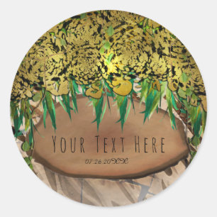 Sticker Rond Fête JUNGLE Faveur d'anniversaire Imprimé animal G