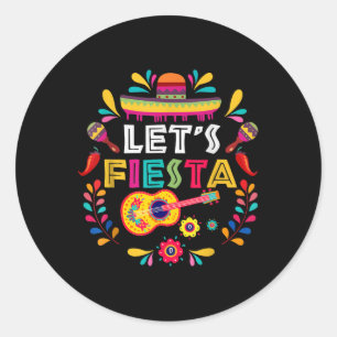 Sticker Rond Fête mexicaine Cinco De Mayo