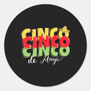 Sticker Rond Fête mexicaine Fête mexicaine Fête du Cinco De May